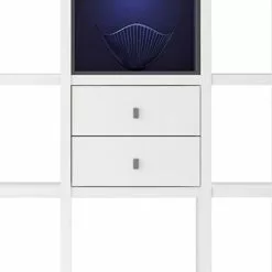 Loftscape Regal Emporior III - Weiß / Schwarz - Mit Beleuchtung -Büromöbel Verkäufe regal emporior iii weiss schwarz 289518