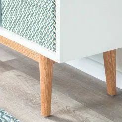 Mørteens Regal Lindholm III - Weiß/Eiche massiv -Büromöbel Verkäufe regal lindholm iii weiss eiche massiv 3192465