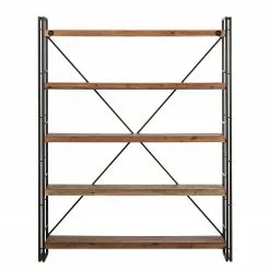 Ars manufacti Regal Manchester II - Akazie massiv / Metall - Akazie / Anthrazit -Büromöbel Verkäufe regal manchester ii akazie massiv metall 4873124