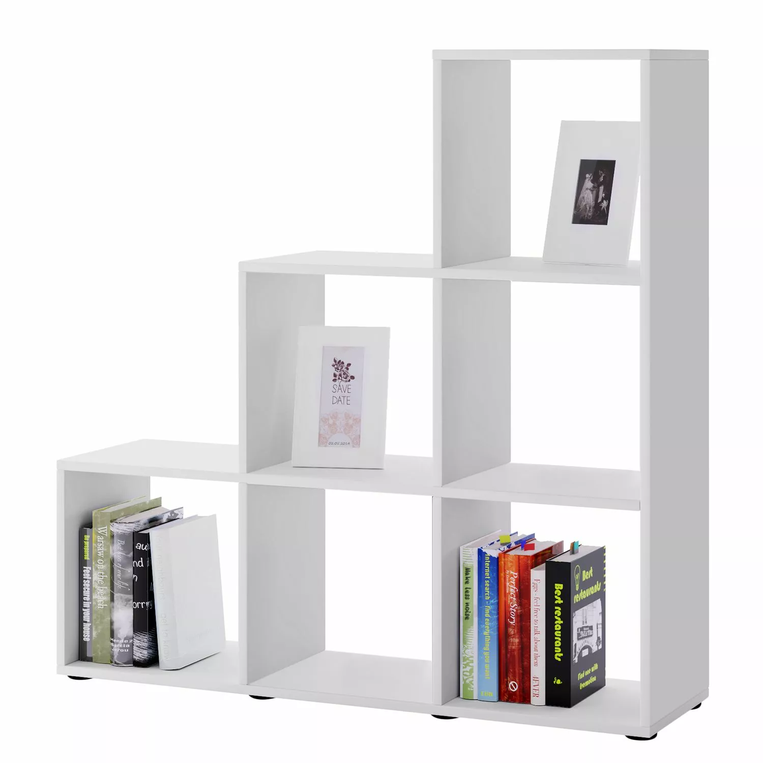 VCM Stufenregal Nitas - Weiß 3 VCM Stufenregal Nitas - Weiß