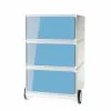 EasyOffice by Paperflow Rollcontainer easyBox I - Weiß / Hellblau -Büromöbel Verkäufe rollcontainer easybox i weiss blau 2515626