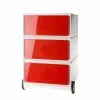 EasyOffice by Paperflow Rollcontainer easyBox I - Weiß / Rot -Büromöbel Verkäufe rollcontainer easybox i weiss rot 1595762