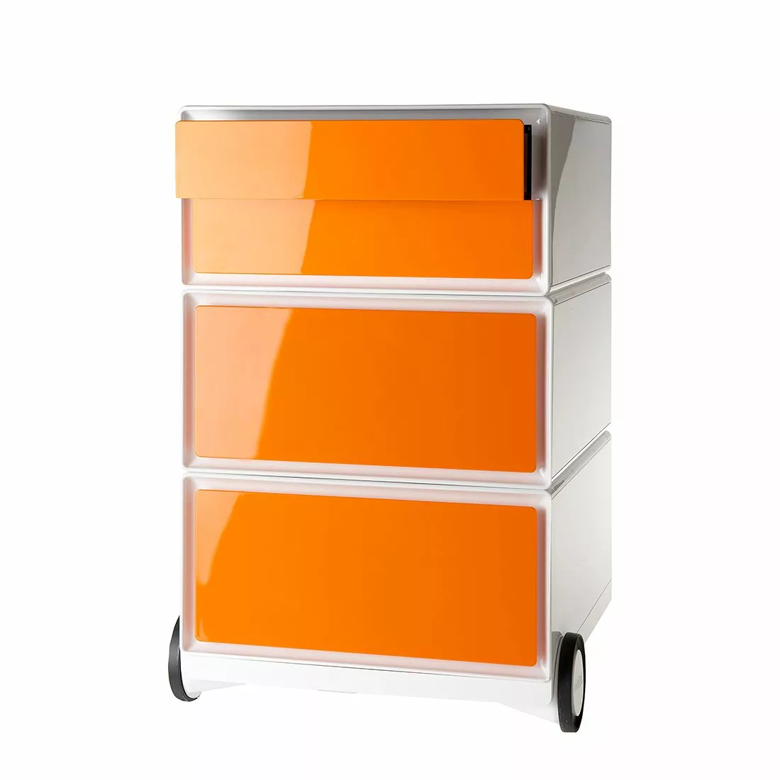 EasyOffice by Paperflow Rollcontainer easyBox II - Weiß / Orange 3 EasyOffice by Paperflow Rollcontainer easyBox II - Weiß / Orange