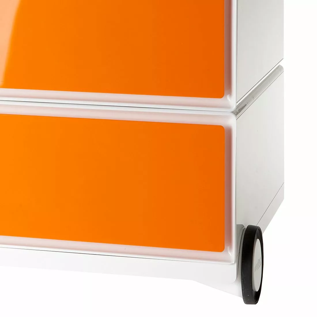 EasyOffice by Paperflow Rollcontainer easyBox II - Weiß / Orange 4 EasyOffice by Paperflow Rollcontainer easyBox II - Weiß / Orange – Bild 2