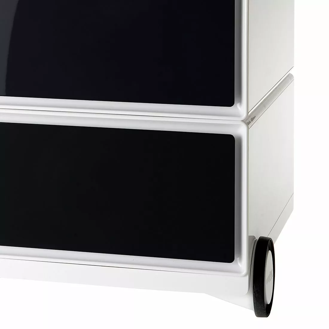 EasyOffice by Paperflow Rollcontainer easyBox II - Weiß / Schwarz 4 EasyOffice by Paperflow Rollcontainer easyBox II - Weiß / Schwarz – Bild 2