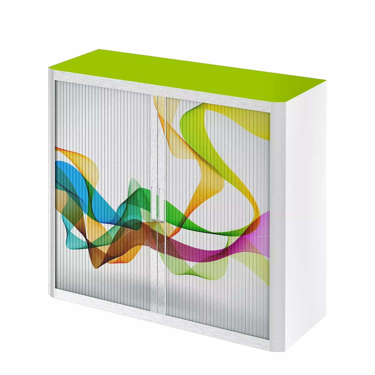 EasyOffice by Paperflow Rollladenschrank easyOffice Abstrait I - Mehrfarbig 3 EasyOffice by Paperflow Rollladenschrank easyOffice Abstrait I - Mehrfarbig