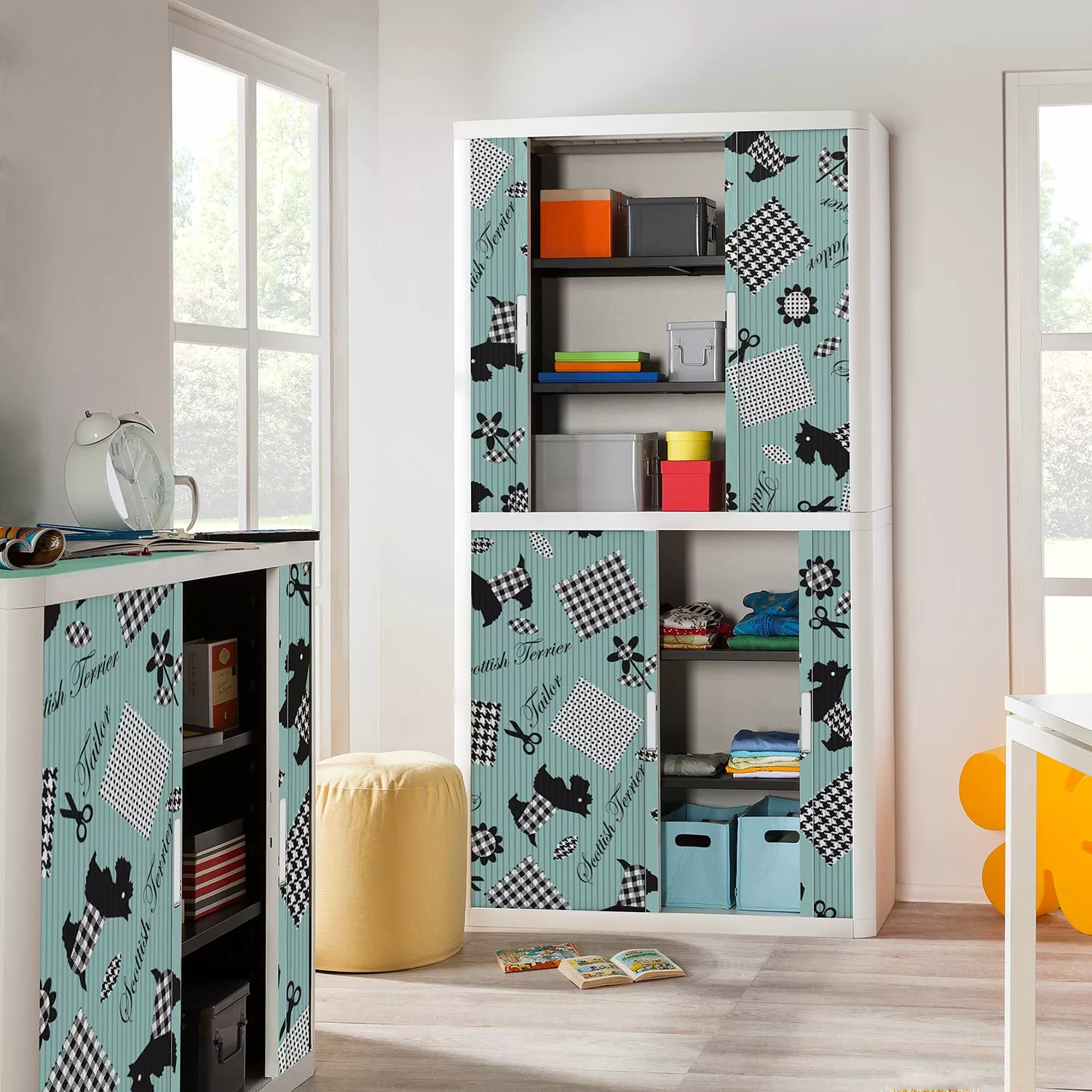 EasyOffice by Paperflow Rollladenschrank easyOffice Enfants III - Höhe: 204 cm 4 EasyOffice by Paperflow Rollladenschrank easyOffice Enfants III - Höhe: 204 cm – Bild 2