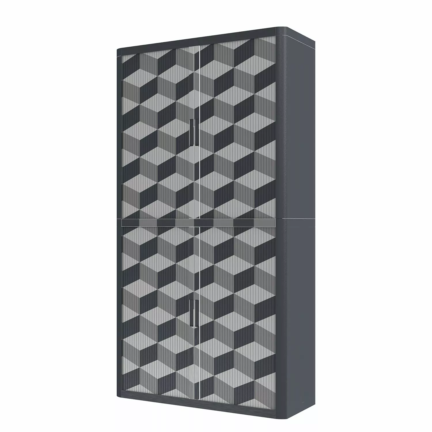 EasyOffice by Paperflow Aktenschrank easyOffice Geometrique III - Grau 3 EasyOffice by Paperflow Aktenschrank easyOffice Geometrique III - Grau