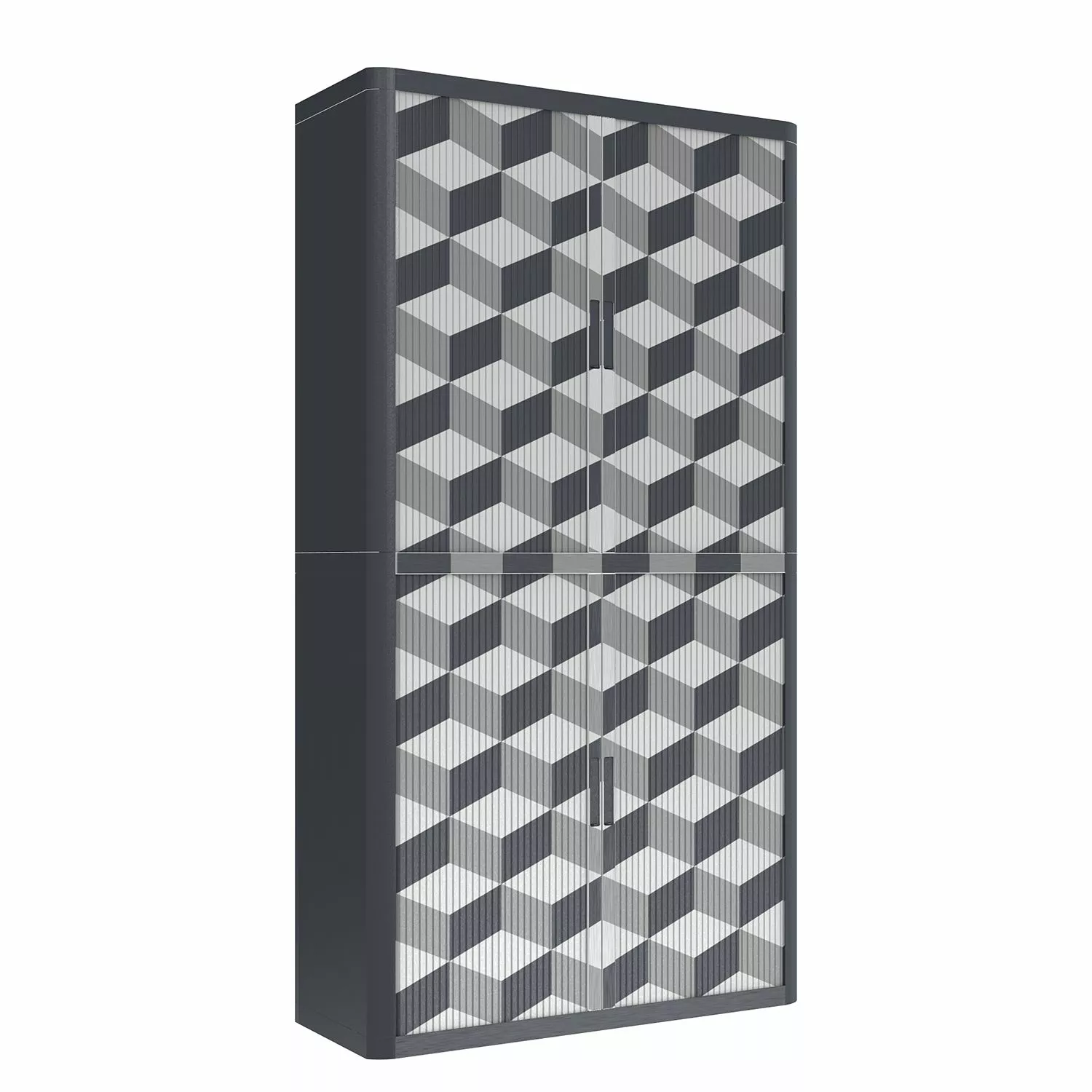 EasyOffice by Paperflow Aktenschrank easyOffice Geometrique III - Grau 5 EasyOffice by Paperflow Aktenschrank easyOffice Geometrique III - Grau – Bild 3