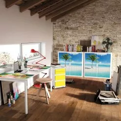 EasyOffice by Paperflow Rollladenschrank easyOffice Holiday I - Blau -Büromöbel Verkäufe rollladenschrank easyoffice holiday i blau 3229549