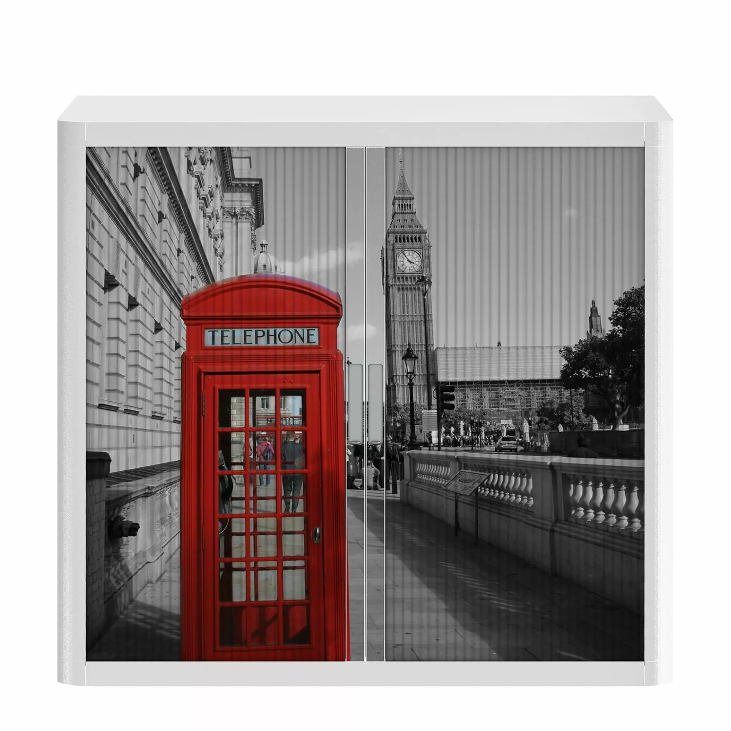 EasyOffice by Paperflow Rollladenschrank easyOffice London III - Grau 5 EasyOffice by Paperflow Rollladenschrank easyOffice London III - Grau – Bild 3