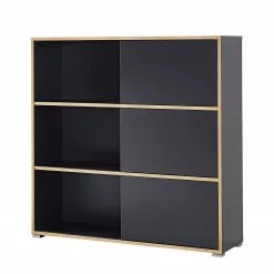 Germania Schiebetürenregal Mingle II - Anthrazit/Eiche Sonoma Dekor -Büromöbel Verkäufe schiebetuerenregal mingle ii anthrazit eiche sonoma dekor 5029408