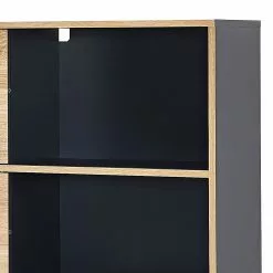 Germania Schiebetürenregal Mingle II - Anthrazit/Eiche Sonoma Dekor -Büromöbel Verkäufe schiebetuerenregal mingle ii anthrazit eiche sonoma dekor 5029420