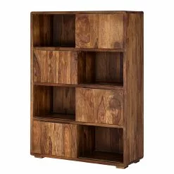 Ars Natura Schiebetürenregal Trangle - Sheesham massiv -Büromöbel Verkäufe schiebetuerenregal trangle sheesham massiv 702702