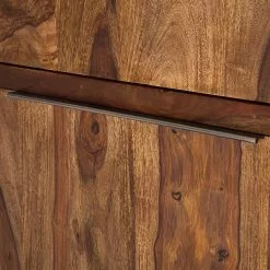 Ars Natura Schiebetürenregal Trangle - Sheesham massiv -Büromöbel Verkäufe schiebetuerenregal trangle sheesham massiv 702722