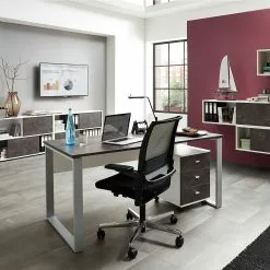 Germania Schreibtisch Altino I - Basalt / Silber -Büromöbel Verkäufe schreibtisch altino basalt 4146488