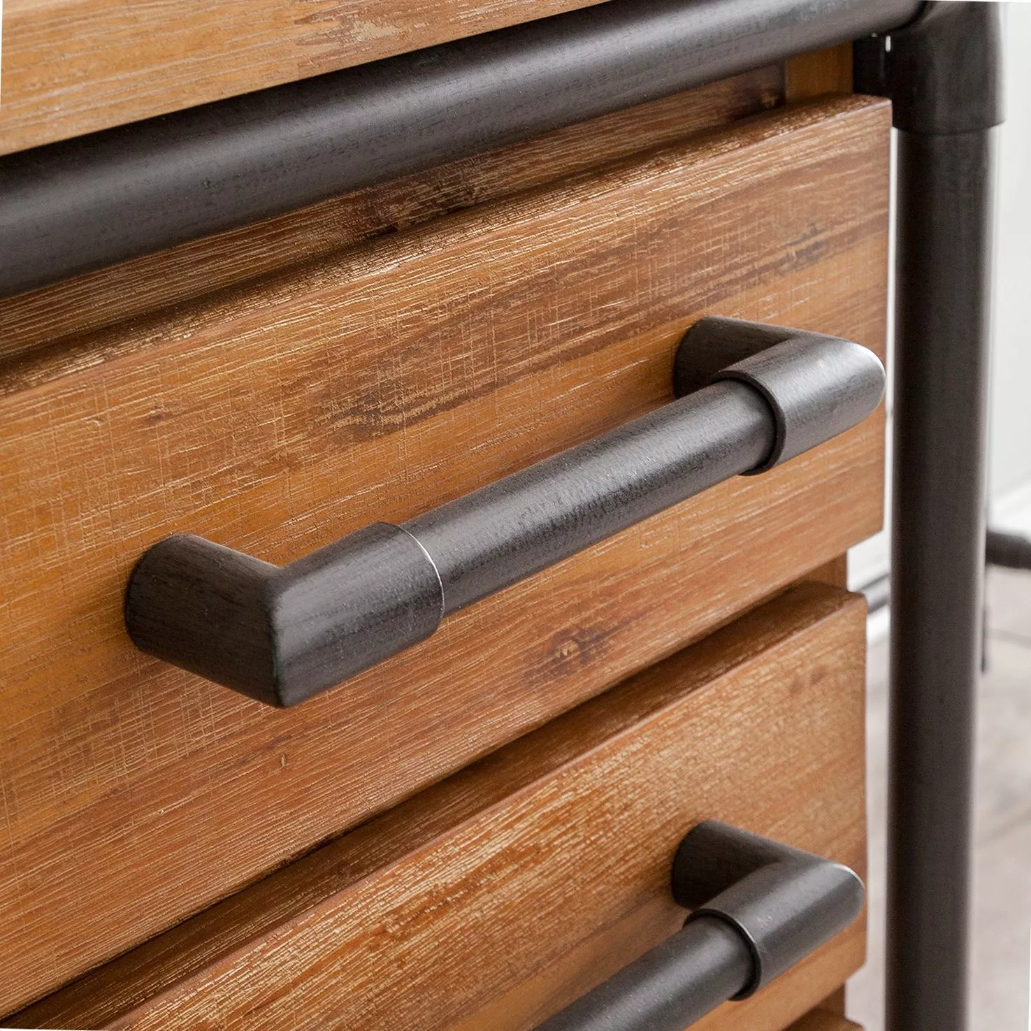 Ars manufacti Schreibtisch Atelier - Akazie teilmassiv / Metall - Akazie / Schwarz 13 Ars manufacti Schreibtisch Atelier - Akazie teilmassiv / Metall - Akazie / Schwarz – Bild 11