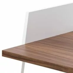 Temahome Schreibtisch Volga - Weiß / Walnuss -Büromöbel Verkäufe schreibtisch dahl weiss walnuss 3965632