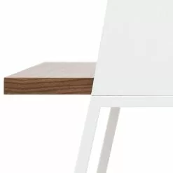 Temahome Schreibtisch Volga - Weiß / Walnuss -Büromöbel Verkäufe schreibtisch dahl weiss walnuss 3965636