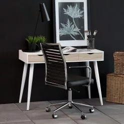 Mørteens Schreibtisch Dingus - Weiß / Eiche 10 Mørteens Schreibtisch Dingus - Weiß / Eiche -Büromöbel Verkäufe schreibtisch dingus weiss eiche furnier 4065812