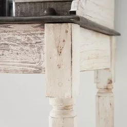 Wolf-Möbel Schreibtisch Goa White - Akazie / Mango teilmassiv - Weiß -Büromöbel Verkäufe schreibtisch goa akazie mango teilmassiv weiss 4095856