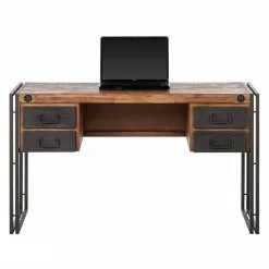 Ars manufacti Schreibtisch Manchester II - Akazie massiv/Metall -Büromöbel Verkäufe schreibtisch manchester ii akazie massiv metall 4875912