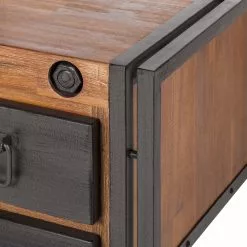 Ars manufacti Schreibtisch Manchester II - Akazie massiv/Metall -Büromöbel Verkäufe schreibtisch manchester ii akazie massiv metall 4875936