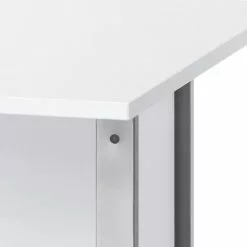 Maja Möbel Schreibtisch Merit II - Weiß / Silber - 120 x 80 cm -Büromöbel Verkäufe schreibtisch merit ii alpinweiss 347587