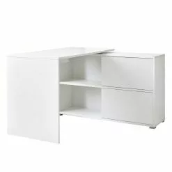 Germania Schreibtisch Mingle - Weiß/Eiche Sonoma Dekor -Büromöbel Verkäufe schreibtisch mingle weiss eiche sonoma dekor 5029268