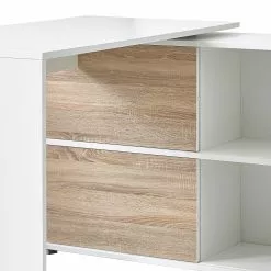 Germania Schreibtisch Mingle - Weiß/Eiche Sonoma Dekor -Büromöbel Verkäufe schreibtisch mingle weiss eiche sonoma dekor 5029276