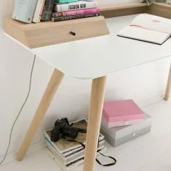 Studio Copenhagen Schreibtisch Stave II - Eiche teilmassiv -Büromöbel Verkäufe schreibtisch stave ii eiche teilmassiv weiss eiche hell 5163676