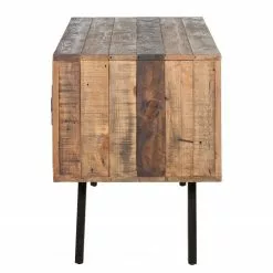 Ars manufacti Schreibtisch Tamati - Pinie massiv / Edelstahl - Pinie / Schwarz -Büromöbel Verkäufe schreibtisch tamati pinie massiv 4922232