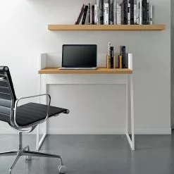 Temahome Schreibtisch Volga - Weiß / Eiche -Büromöbel Verkäufe schreibtisch volga weiss eiche 1441950