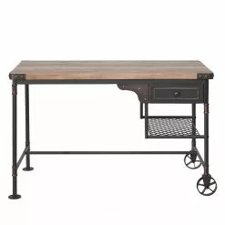 Neue Modular Schreibtisch Water Pipe - Buche Dekor / Schwarz