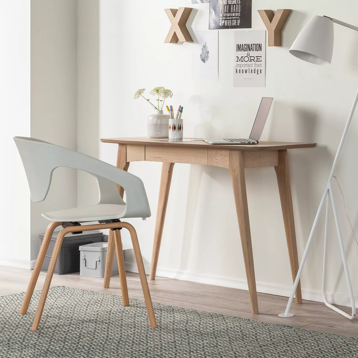 Mørteens Schreibtisch Woodtown - Eiche massiv 5 Mørteens Schreibtisch Woodtown - Eiche massiv – Bild 3