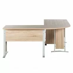 Home24office Schreibtischkombination Office Line - 4-teilig - Eiche Sonoma Dekor -Büromöbel Verkäufe schreibtischkombination office line 4 teilig eiche sonoma dekor 2917429