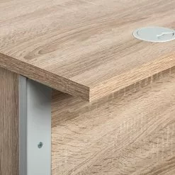 Home24office Schreibtischkombination Office Line - 4-teilig - Eiche Sonoma Dekor -Büromöbel Verkäufe schreibtischkombination office line 4 teilig eiche sonoma dekor 2917433