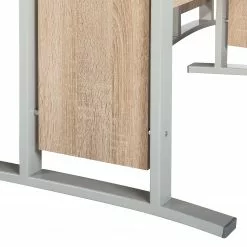 Home24office Schreibtischkombination Office Line - 4-teilig - Eiche Sonoma Dekor -Büromöbel Verkäufe schreibtischkombination office line 4 teilig eiche sonoma dekor 2917441