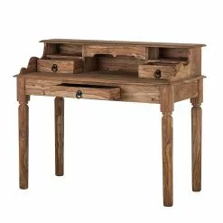 Wolf-Möbel Sekretär Bombay I - Sheesham massiv - Natur -Büromöbel Verkäufe sekretaer bombay i sheesham massiv natur 1429041