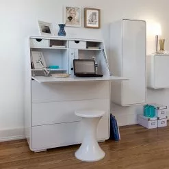 Jahnke Sekretär Cuuba Curve C 10 - Hochglanz Weiß -Büromöbel Verkäufe sekretaer cuuba curve c 10 hochglanz weiss 464060