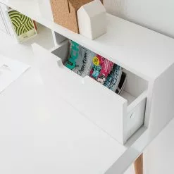 Mørteens Sekretär Lindholm - Weiß -Büromöbel Verkäufe sekretaer lindholm weiss eiche massiv 4012804