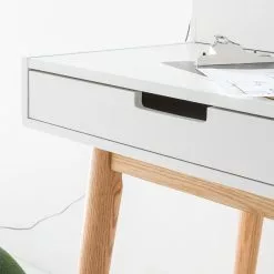 Mørteens Sekretär Lindholm - Weiß -Büromöbel Verkäufe sekretaer lindholm weiss eiche massiv 4012812