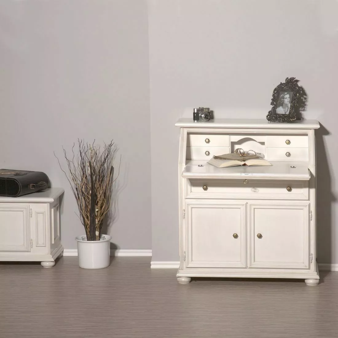 Montreux Sekretär Palermo - Antikweiß 8 Montreux Sekretär Palermo - Antikweiß – Bild 6