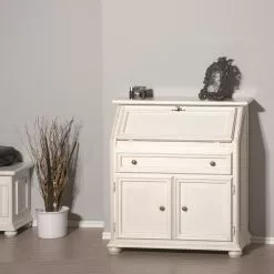 Montreux Sekretär Palermo - Antikweiß 20 Montreux Sekretär Palermo - Antikweiß -Büromöbel Verkäufe sekretaer palermo tulipe teilmassiv weiss 3512237