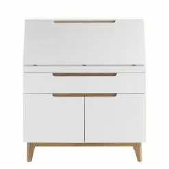 Mørteens Sekretär Tenabo - Matt Weiß / Asteiche -Büromöbel Verkäufe sekretaer tenabo matt weiss asteiche 4765716