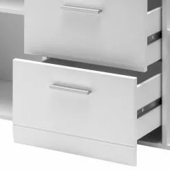 Germania Sideboard Adana - Hochglanz Weiß -Büromöbel Verkäufe sideboard adana hochglanz weiss 5151908