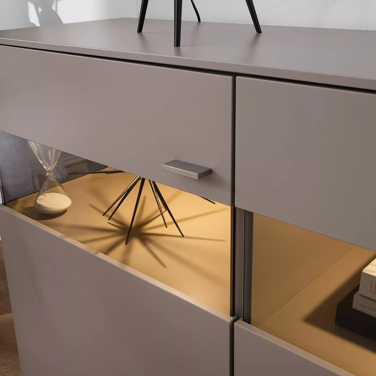 GWINNER Sideboard Anzio - Matt Fango / Balkeneiche - Mit Beleuchtung 11 GWINNER Sideboard Anzio - Matt Fango / Balkeneiche - Mit Beleuchtung – Bild 9