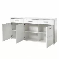 Loftscape Sideboard Arco - Hochglanz Weiß / Weiß -Büromöbel Verkäufe sideboard arco hochglanz weiss weiss 4710760