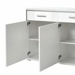 Loftscape Sideboard Arco - Hochglanz Weiß / Weiß -Büromöbel Verkäufe sideboard arco hochglanz weiss weiss 4710768