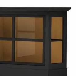 Maison Belfort Sideboard Azjana I - Schwarz / Pinie Honig -Büromöbel Verkäufe sideboard azjana i pinie teilmassiv schwarz pinie honig 3394797